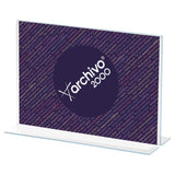 Archivo 2000 Expositor Sobremesa En Forma De T Din A4 Horizontal 85x300x215 Mm Cristal Transparente