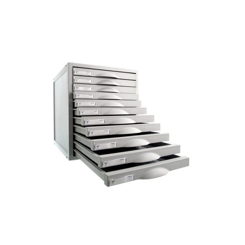 Archivo 2000 Módulo Archisystem De 11 Cajones 356x316x362 Mm Gris