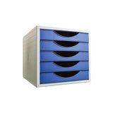 Archivo 2000 Módulo Archivotec 5 Cajones Válido Para Formato Din A4, Fólio Y Subcarpeta 340x270x260 Mm Azul