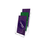 Archivo 2000 Portafolletos Sobremesa 3 Alturas 1/3 Din A4 Vertical Poliestireno Ultra Transparente