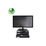 Archivo 2000 Soporte Monitor Ergosostenible Con 2 Cajones Negro