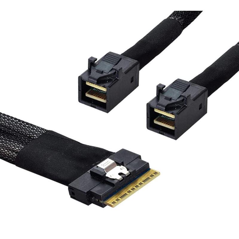 Areca Slimsas X8 (Str) Sff8654 Auf 2x Minisas Hd X4 Sff8643 100cm