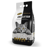 Arena Para Gatos Hilton Bentonita Con Carbón Activo Blanco  5 L
