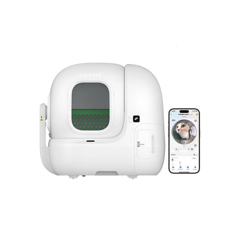 Arenero Automático Petkit Purobot Max Pro 2 Con Cámara Y Tecnología Xsecure - Control App - Capacidad Extragrande