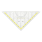 Aristo Ar1648/2 Triángulo Plástico Negro, Transparente, Amarillo 1 Pieza(S)