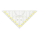Aristo Ar1648/2 Triángulo Plástico Negro, Transparente, Amarillo 1 Pieza(S)