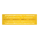 Aristo Ar5305 Transparente, Amarillo Plástico Plantilla De Letras/Números/Símbolos
