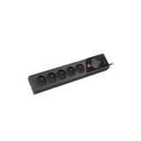 Armac Surge Protector Z5 3m 5x French Outlets 10a Cable Organizer Black