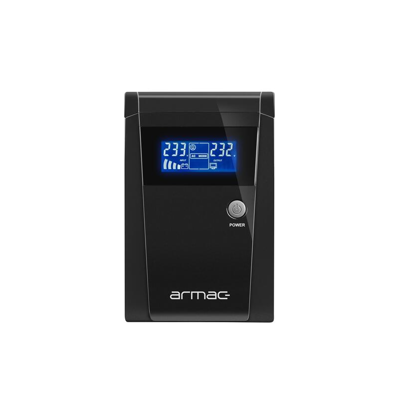 Armac Ups Office Line-Interactive 1000f Lcd 3x Schuko 230v Out, Usb