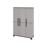 Armario De Altura Completa En Polipropileno, Material Reciclable Y Ecológico Sostenible, Está Equipado Con Bisagras De Acero, Estantes Ajustables Y Los Pies, Dimensiones L 1020 X P370 X H 1.690 Mm.