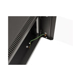 Armario Lanberg Mural Rack 19" 6u 540x350 Flat Pack Negro Puerta Cristal