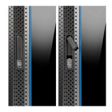 Armario Mural 19 Aiten Data 6u Ai6606s 600 X 600 X 368 2l Color Negro Puerta De Cristal Templado