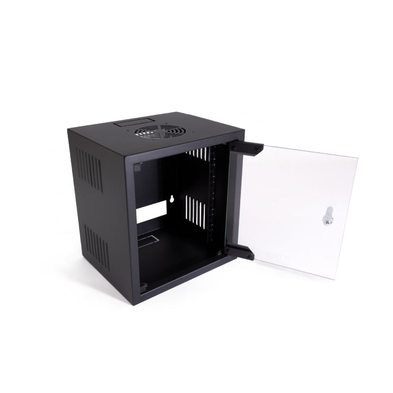 Armario Mural Rack 10'' 6u 310x260x340 Puerta De Cristal Pc Rack 6u/ Puerta Delantera De Cristal/ Ip20
