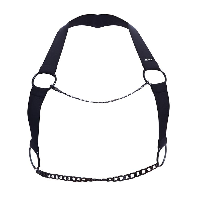 Arnés De Pecho Black Chain Talla (Interno):S/M
