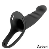 Arnés Strap-On Con Dildo Hueco Silicona Premium Talla L Negro
