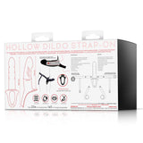 Arnés Strap-On Con Dildo Hueco Silicona Premium Talla S Negro