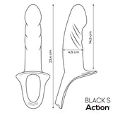 Arnés Strap-On Con Dildo Hueco Silicona Premium Talla S Negro
