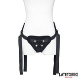Arnés Strap On Encaje Con Anillo Silicona Ajustable