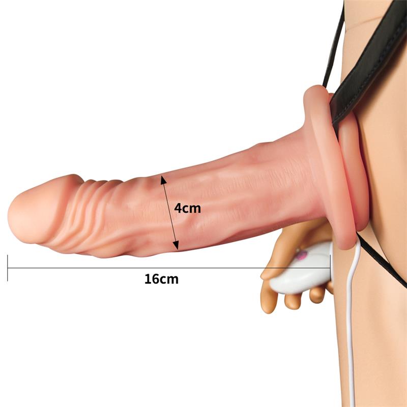 Arnés Unisex Pene Hueco Con Vibración
