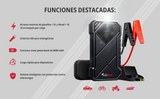 Arrancador De Coche 8000Mah Inteligente Hasta 5L Gasolina Y 3L Diesel