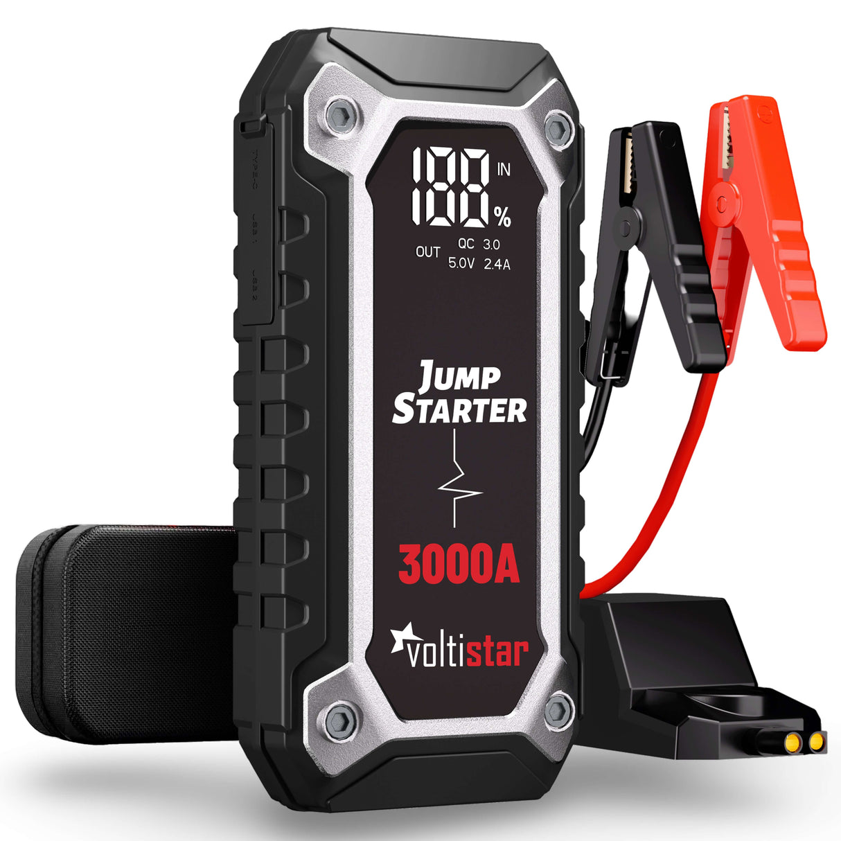 Arrancador De Coche 16000Mah Inteligente Hasta 7L Gasolina Y 5L Diesel