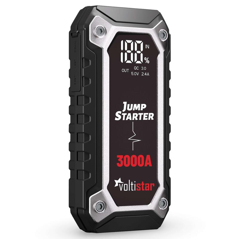 Arrancador De Coche 16000mah Inteligente Hasta 7l Gasolina Y 5l Diesel