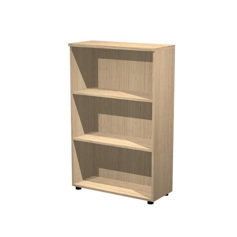 Artexport Estantería Media Presto Abierta 2 Estantes 22mm Regulables Con Trasera Roble