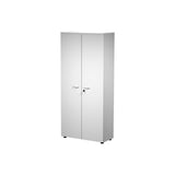 Artexport Pareja De Puertas Para Estantería Alta Presto 18mm Con Cerradura Blanco