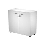 Artexport Pareja De Puertas Para Estantería Baja Presto 18mm Con Cerradura Blanco