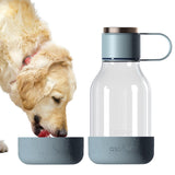 Asobu - Cuenco Para Perros - Botella De Tritan Con Cuenco Para Perros 1,5 Litros Azul