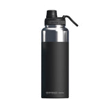 Asobu - Mighty Alpine Flask - Botella Aislada De Acero Inoxidable Para Exteriores De 1,2 Litros, Negra.