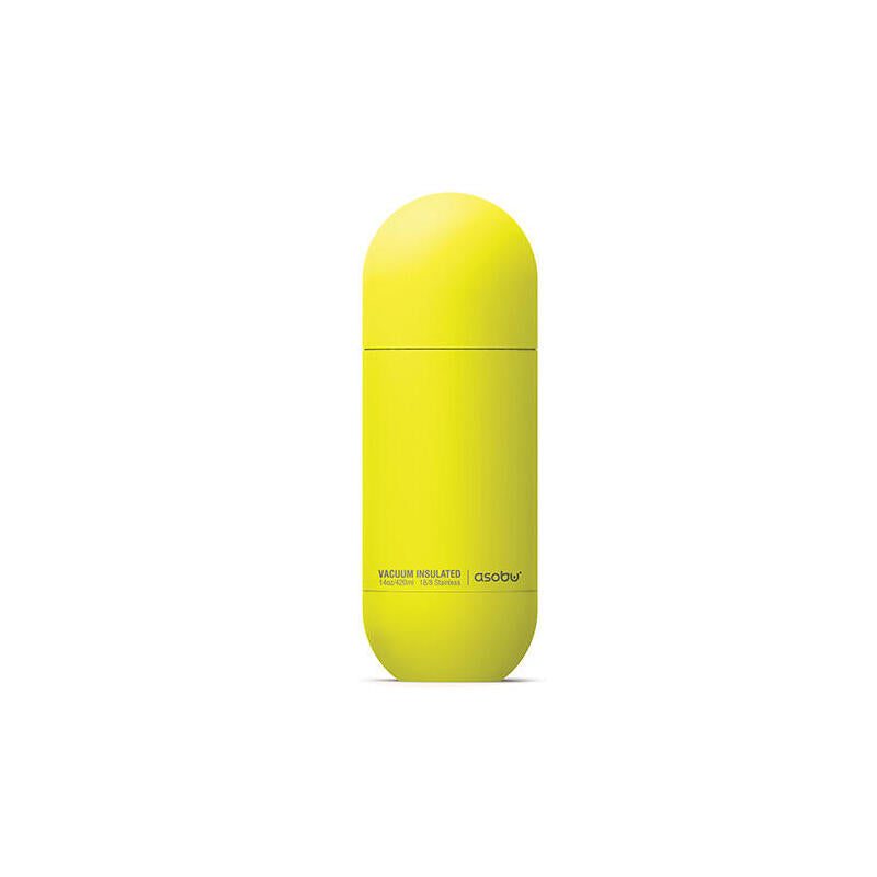 Asobu - Orb - Termo De Acero Inoxidable Con Vaso Amarillo