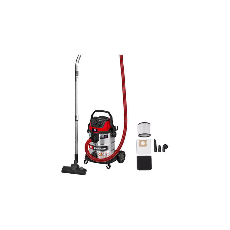 Aspirador  Einhell Te-Vc 2580 Sacl, En Seco/Mojado Plateado/Rojo 2347435