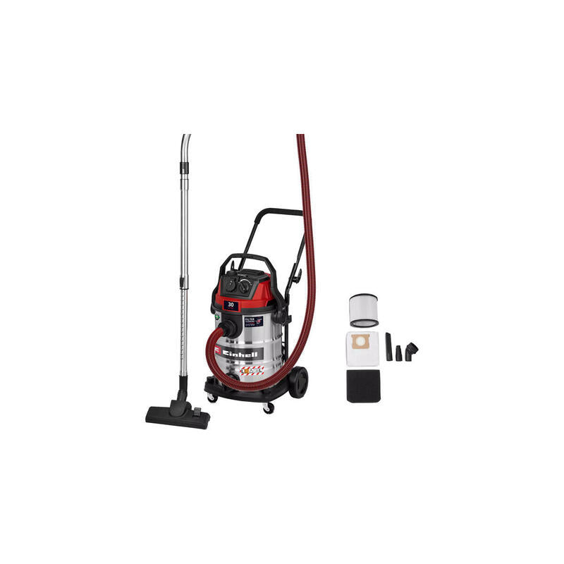Aspirador  Einhell Te-Vc 3080 Sacl, En Seco/Mojado Plateado/Rojo 2347440