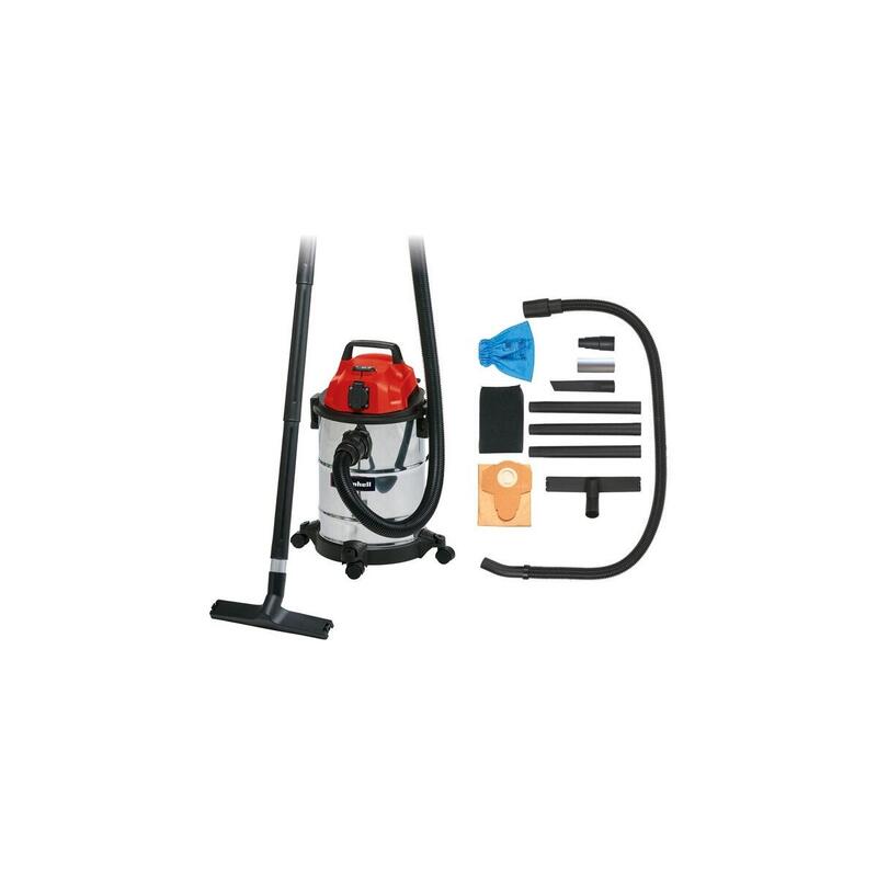 Aspirador En Seco Y Húmedo Einhell Tc-Vc 1820 Sa (Rojo/Plata) 2342425