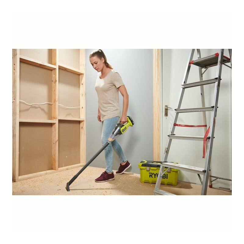 Aspirador Escoba Con Batería Ryobi Rhv18f-0 34w Sin Batería Ni Cargador