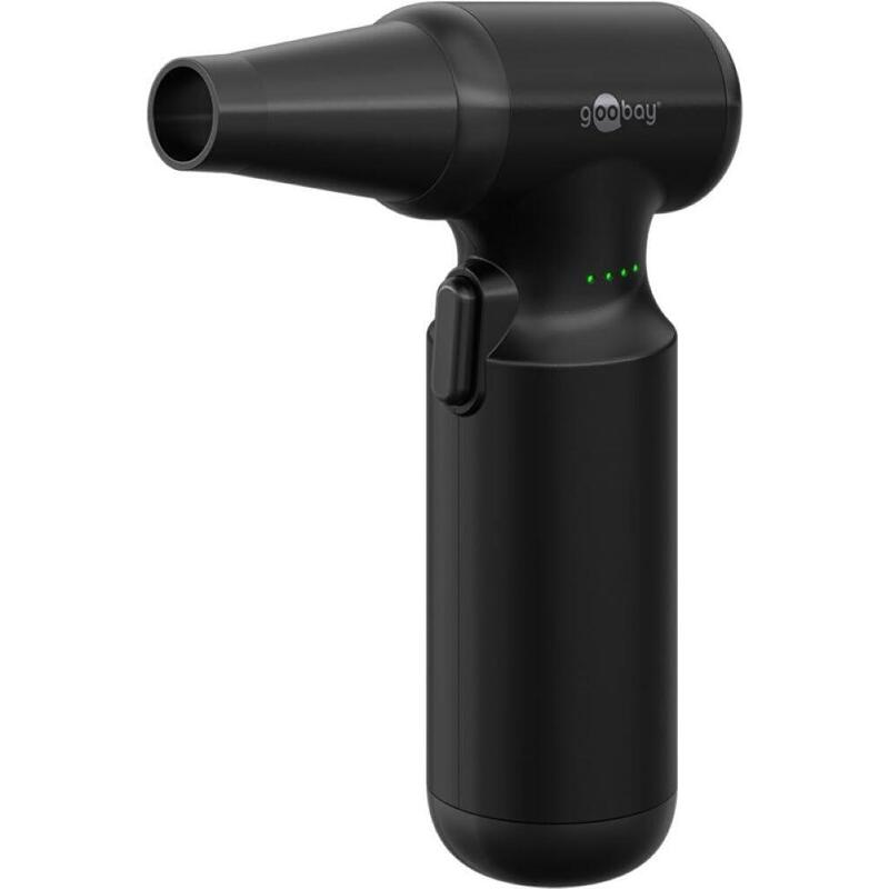 Aspiradora Air Duster Advanced, Negra
 Set De Limpieza Con 8 Boquillas Y 3 Cepillos, 110.000 Rpm, 100 W, Inalámbrica