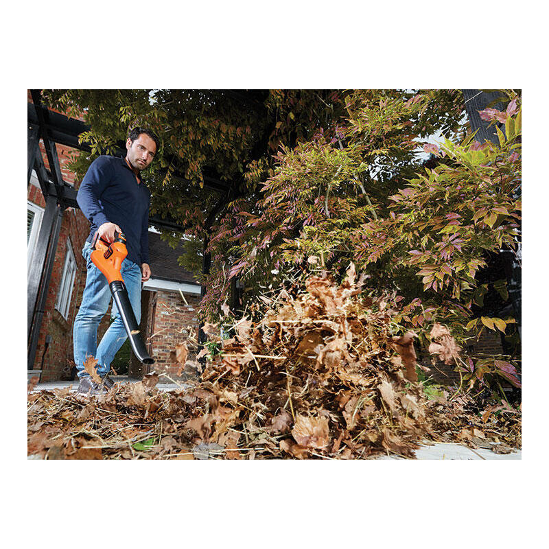 Aspiradora Black & Decker Gwc1820pc De Hojas 209 Kmh Negro, Naranja 18 V Litio