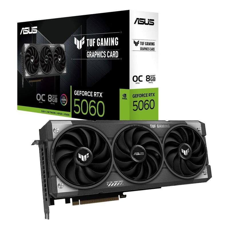 Tarjeta Grafica Asus Tuf Gaming Geforce Rtx 5060 8gb Gddr7 Oc Edition