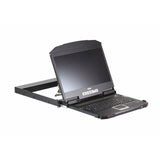 Aten Cl3800nw Kvm-Console 1u Ultra Short Depth Dual Rail Widescreen Fhd Lcd Console (Usb / Hdmi / Dvi / Vga), Diseño Alemán