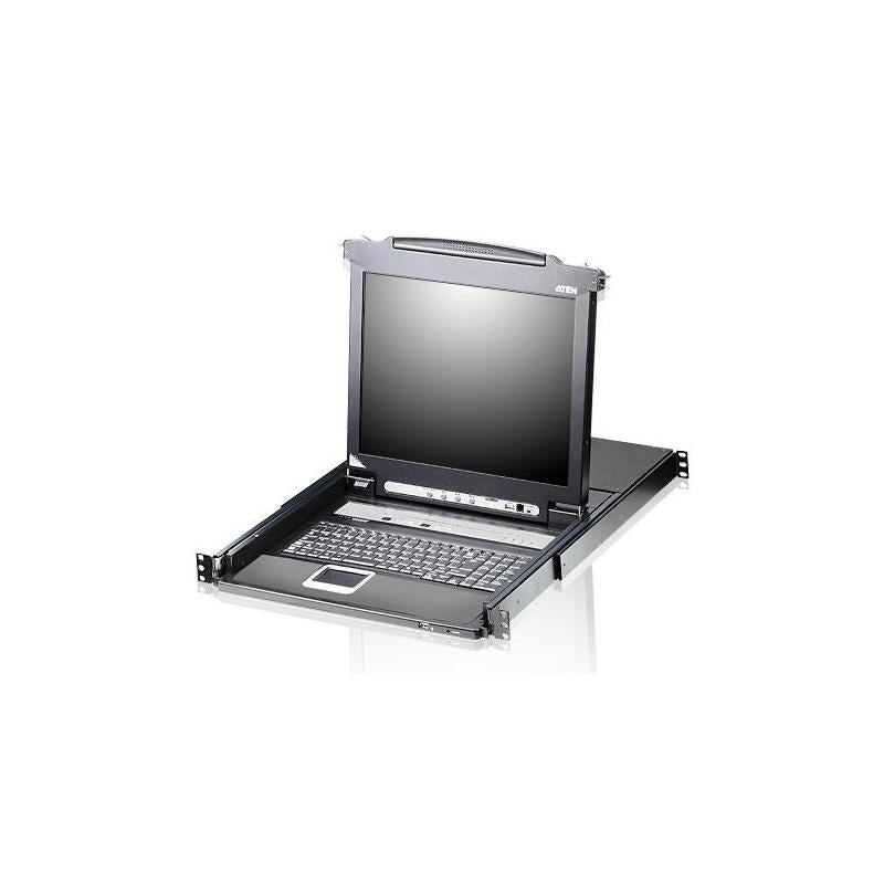 Aten Cl5708m 8-Port Ps 2-Usb Vga 17" Lcd Kvm Switch With Daisy-Chain Port And Usb Peripheral Support