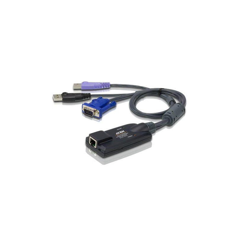 Aten Ka7177-Ax Cable Para Video, Teclado Y Ratón (Kvm) Negro, Azul, Púrpura