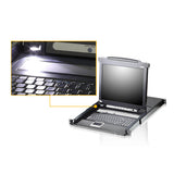 Aten Kvm 8 Port Lcd Led 17'' + Keyboard + Touchpad Usb-Ps/2