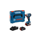 Bosch Professional Atornillador De Impacto A Batería Gdx 18v-285 Professional, 18 Voltios Azul, 2 Baterías De Iones De Litio De 4,0 Ah, En L-Boxx 06019n2102