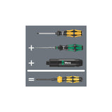 Atornillador Wera 921 Kraftform Plus Negro Amarillo, 1/4" 05018100001