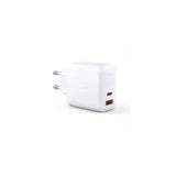 Aukey Pa-B3 Blanco Omnia Gan Cargador 2xusb Power Delivery (1xusb A + 1xusb C) 65w 5.4a
