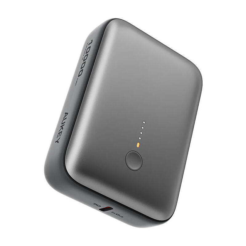 Aukey Powerbank Spark Mini 10000mah 20w Usb-C Usb-A Gris