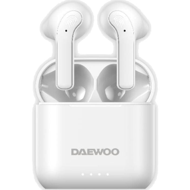 Auriculares Bluetooth Daewoo Dw2021 Con Estuche De Carga Autonomía 5h Blancos