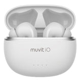 Auriculares Bluetooth Muvit Io Smart True Wireless Con Estuche De Carga Autonomía 10h Blancos