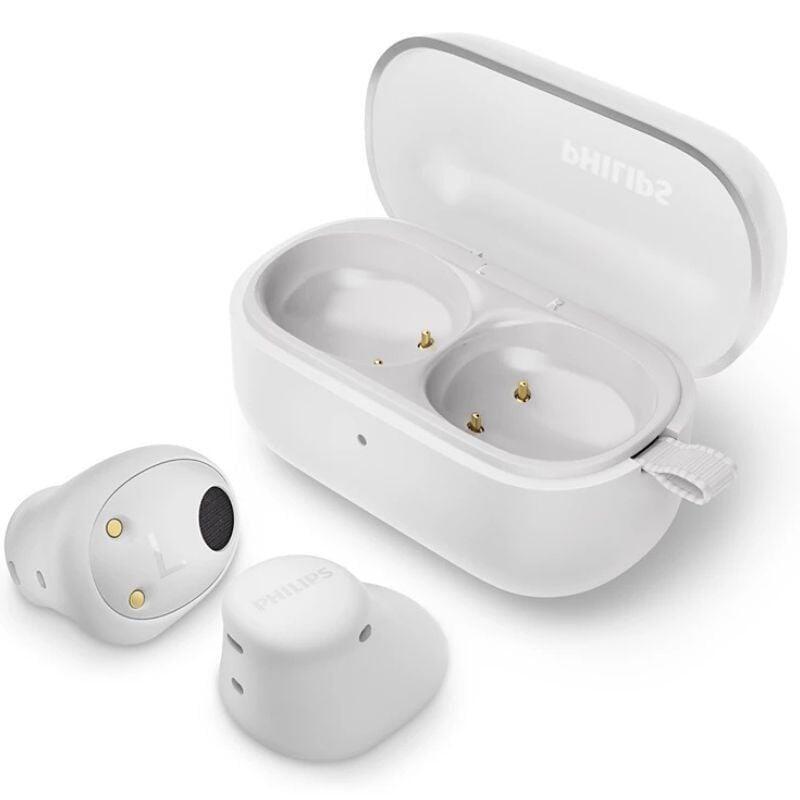 Auriculares Bluetooth Philips Tat2149 Con Estuche De Carga Autonomía 6h Blancos